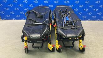 2 x Stryker 6550 Power Pro TL Ambulance Stretcher