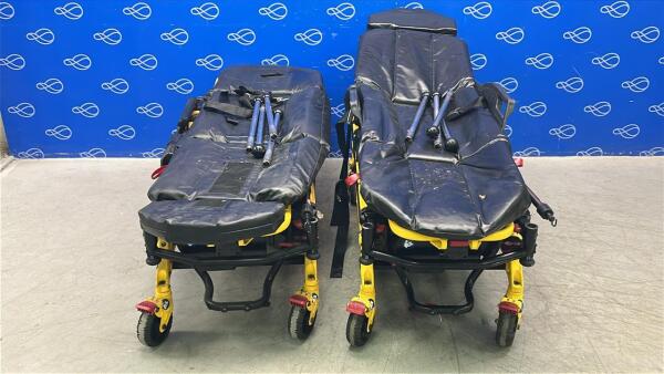 2 x Stryker 6550 Power Pro TL Ambulance Stretcher