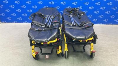 2 x Stryker 6550 Power Pro TL Ambulance Stretcher