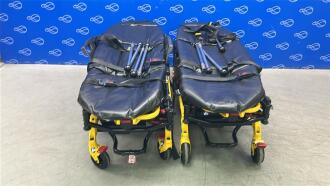 2 x Stryker 6550 Power Pro TL Ambulance Stretcher