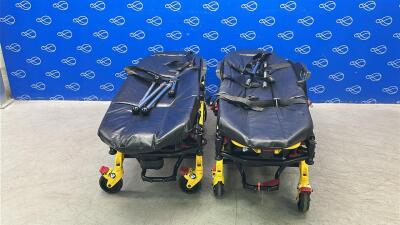 2 x Stryker 6550 Power Pro TL Ambulance Stretcher