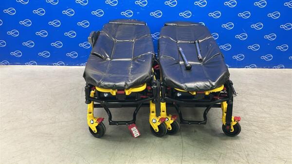 2 x Stryker 6550 Power Pro TL Ambulance Stretcher