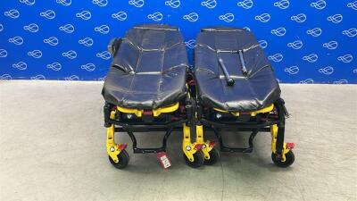 2 x Stryker 6550 Power Pro TL Ambulance Stretcher