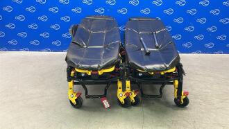 2 x Stryker 6550 Power Pro TL Ambulance Stretcher