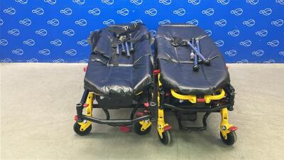 2 x Stryker 6550 Power Pro TL Ambulance Stretcher
