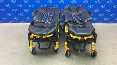 2 x Stryker 6550 Power Pro TL Ambulance Stretcher