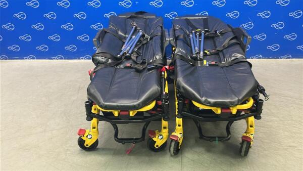 2 x Stryker 6550 Power Pro TL Ambulance Stretcher