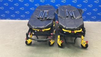 2 x Stryker 6550 Power Pro TL Ambulance Stretcher