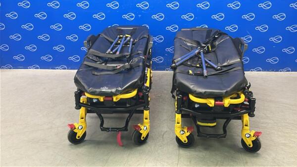 2 x Stryker 6550 Power Pro TL Ambulance Stretcher