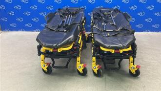 2 x Stryker 6550 Power Pro TL Ambulance Stretcher