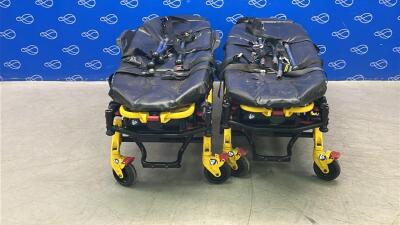 2 x Stryker 6550 Power Pro TL Ambulance Stretcher