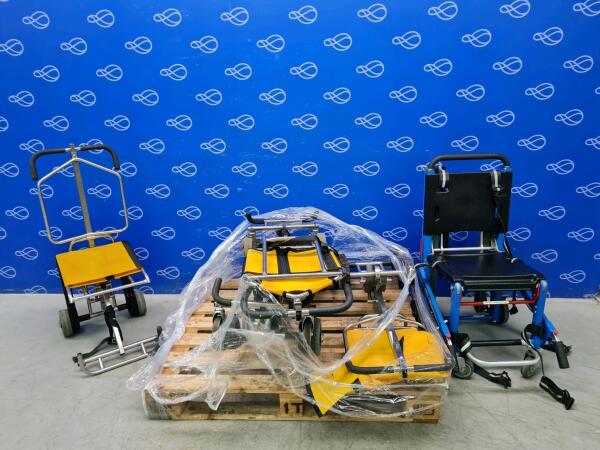 4 x Ibex Tran Seat MK V and 1 x Ferno E Z Glide Evacuation Stair Chair