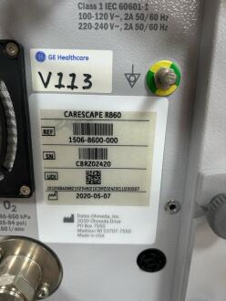 GE Carescape R860 Ventilator - 5