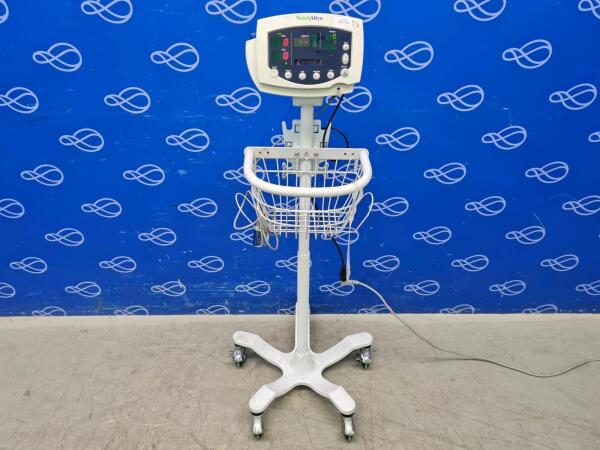 Welch Allyn 53NT0 Vital Signs Monitor on Rollstand
