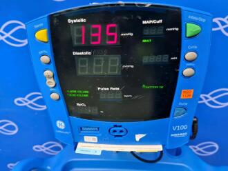 3 x GE Carescape Dinamap V100 Vital Signs Monitor on Rollstand - 2