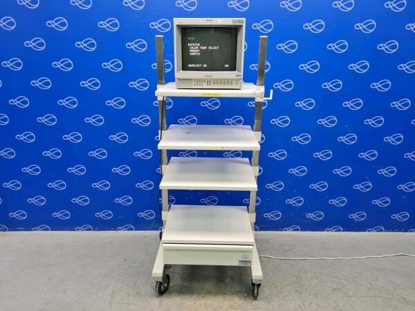 Sony Trinitron PVM-14M2MDE Colour Video Monitor on DP Medical Stack Trolley