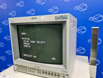Sony Trinitron PVM-14M2MDE Colour Video Monitor on DP Medical Stack Trolley - 2