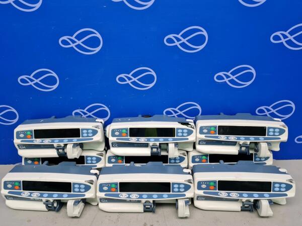 5 x BD Alaris GH Guardrails Plus, 3 x Alaris GH guardrails Plus and 1 x BD Alaris CC Guardrails Plus Syringe Driver