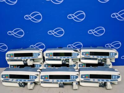 5 x BD Alaris GH Guardrails Plus, 3 x Alaris GH guardrails Plus and 1 x BD Alaris CC Guardrails Plus Syringe Driver
