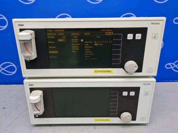 2 x Draeger PM 8050 Anaesthesia Monitor