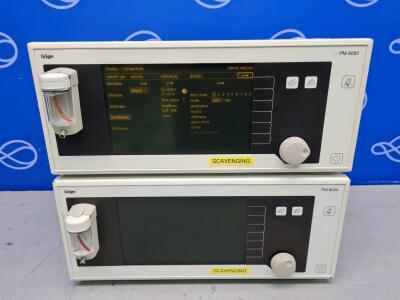 2 x Draeger PM 8050 Anaesthesia Monitor