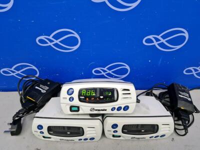 3 x Nonin 7500 Pulse Oximeter