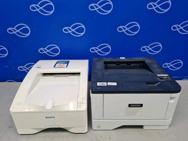 1 x Sony UP-DR80MD Digital Colour and 1 x Xerox 4601-48e Laser Printer