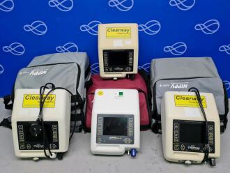 4 x Nippy Clearway Cough Assistor and 4 x Nippy Junior+ Ventilator