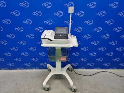 GE MAC 2000 ECG Recorder on Rollstand