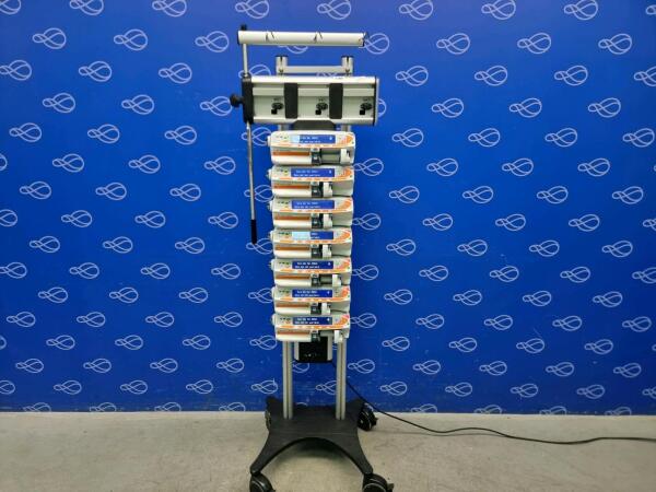 7 x BD Alaris neXus CC Syringe Pump on BD Alaris Gateway Workstation