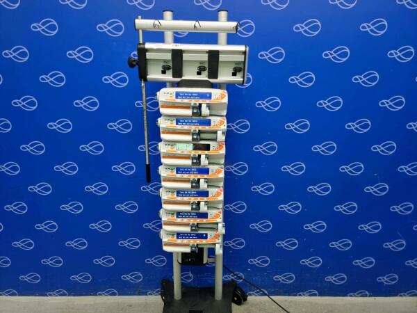 7 x BD Alaris neXus CC Syringe Pump on BD Alaris Gateway Workstation