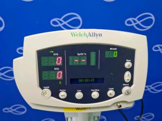 3 x Welch Allyn 53N00 Vital Signs Monitor on Rollstand - 2
