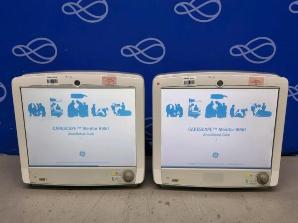 2 x GE Carescape B650 Patient Monitor