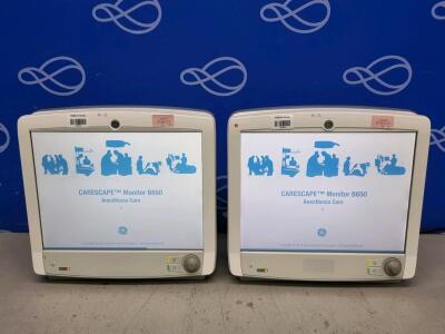 2 x GE Carescape B650 Patient Monitor