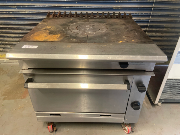 Falcon Chieftain G1006BX ST Gas Oven with 1 x Hob Burner - 3PH (wheeled)