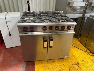 Moorwood Vulcan 600 Series Gas Range with Oven, 6 Burners, Natural Gas