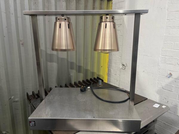 Parry C2LU Heat Lamp, Dual Lamp, 1 kW, 240V, Stainless Steel