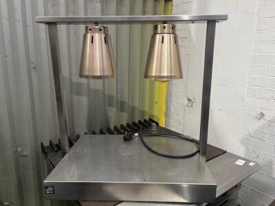 Parry C2LU Heat Lamp, Dual Lamp, 1 kW, 240V, Stainless Steel