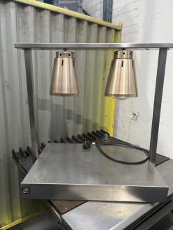 Parry C2LU Heat Lamp, Dual Lamp, 1 kW, 240V, Stainless Steel - 2