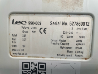 LEC SSC400S SS Upright Refrigerator - 3