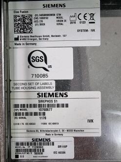 Siemens Cios Fusion C-Arm Image Intensifier - No HDD - 9