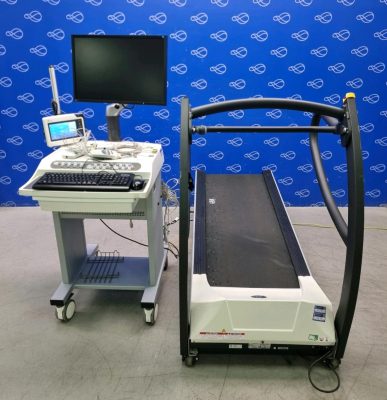GE T2100-ST2 Treadmill & GE Case Stress Test Workstation