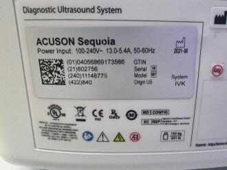 Siemens Acuson Sequoia Ultrasound - 7
