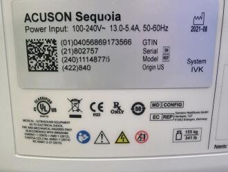 Siemens Acuson Sequoia Ultrasound - 7