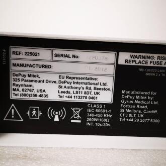 Depuy Mitek VAPR3 Electrosurgical Unit - 3
