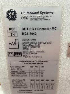 GE OEC Fluorostar C Arm - 18