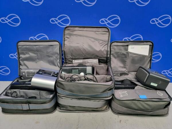 4 x Resmed Air Sense 10 Autoset C-PAP, 1 x Resmed S9 C-PAP and 1 x Philips Respironics REMstar Auto A-Flex