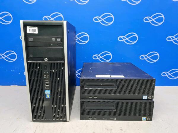 2 x HP TPC-F118-R and 1 x HP Compaq Elite 8300 Desktop PC Tower