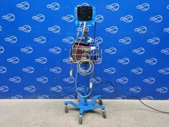 GE Carescape V100 Dinamap Vital Signs Monitor on Rollstand
