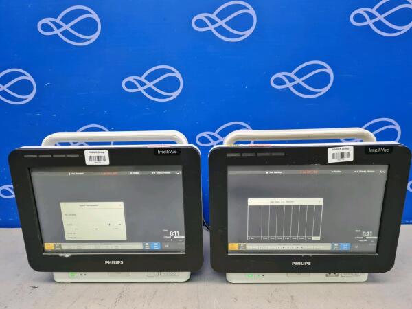 2 x Philips IntelliVue MX500 Patient Monitor